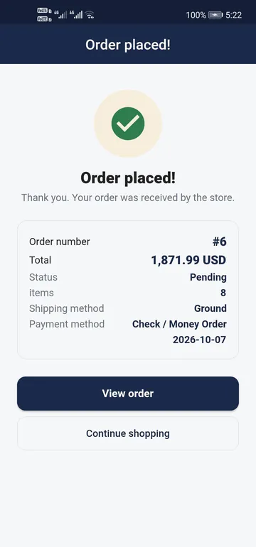 CrystalMindShop — Order placed